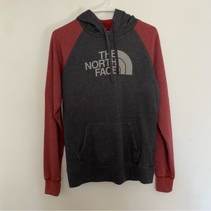 The North Face Hoodie, Womens Medium, Red and Gray